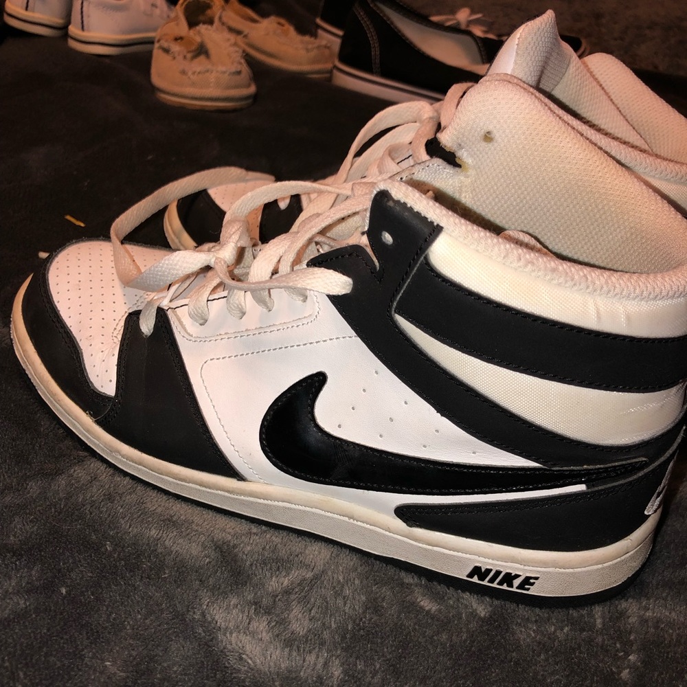 Black and White Nike Hightop